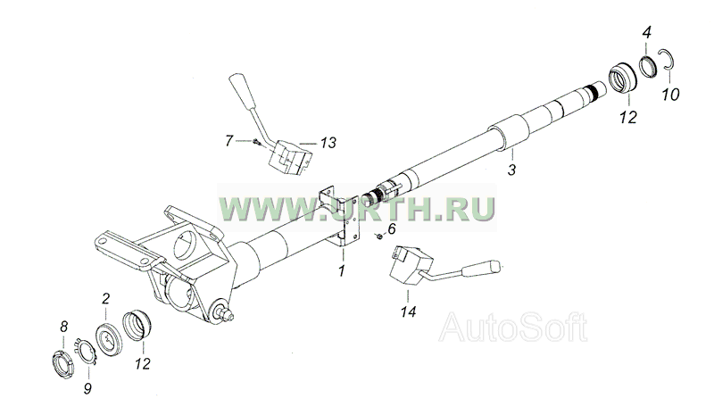 53205-3444009 Рулевая колонка